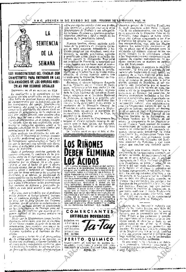 ABC MADRID 20-01-1955 página 18