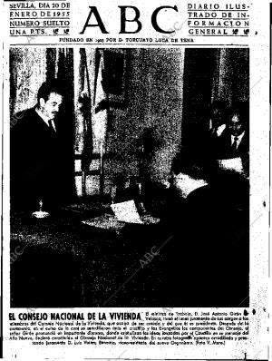 ABC SEVILLA 20-01-1955 página 1