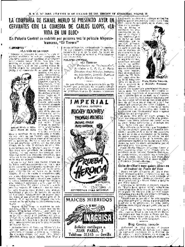 ABC SEVILLA 20-01-1955 página 21