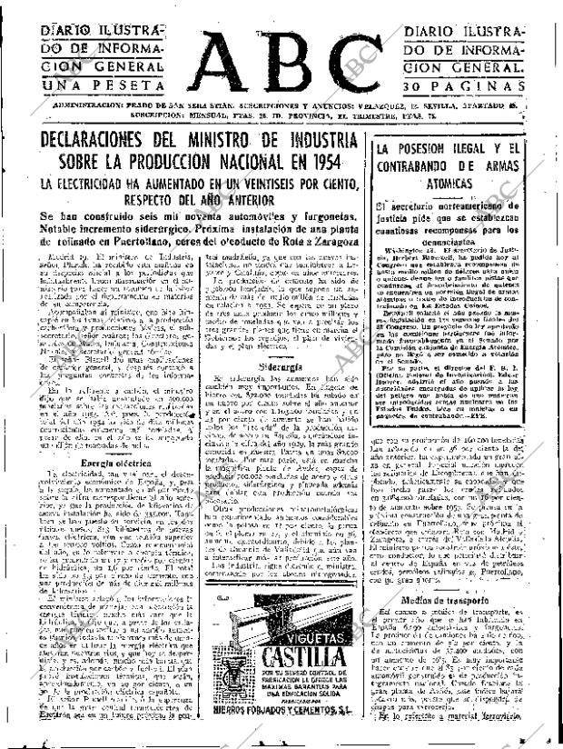 ABC SEVILLA 20-01-1955 página 5