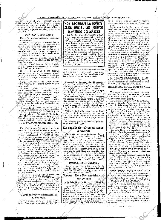 ABC MADRID 21-01-1955 página 19