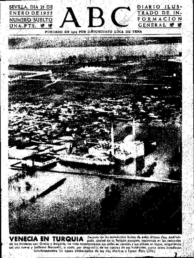 ABC SEVILLA 21-01-1955 página 1
