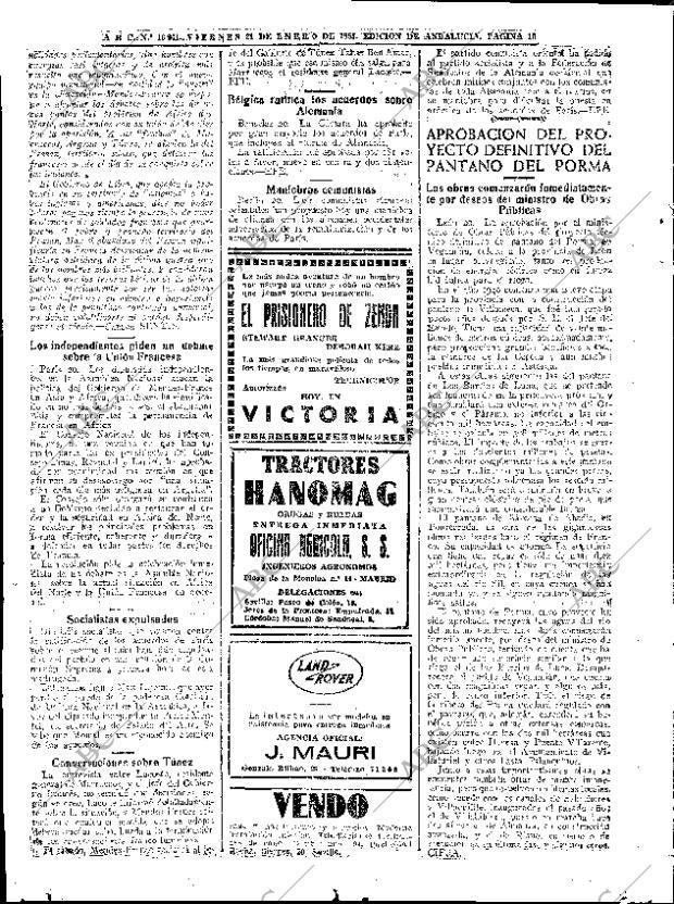 ABC SEVILLA 21-01-1955 página 10