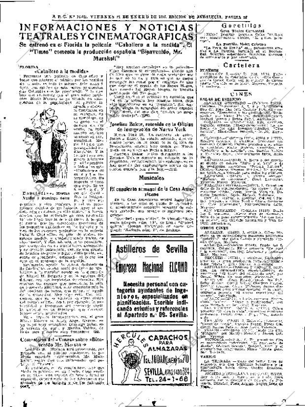 ABC SEVILLA 21-01-1955 página 25