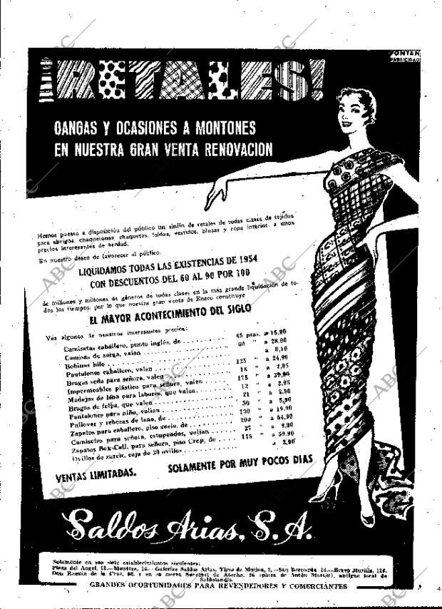 ABC MADRID 23-01-1955 página 25