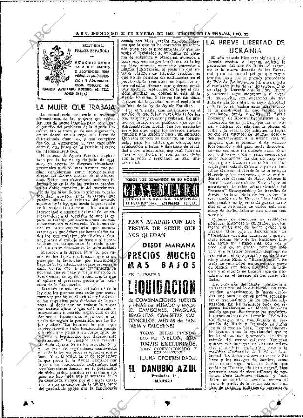 ABC MADRID 23-01-1955 página 30