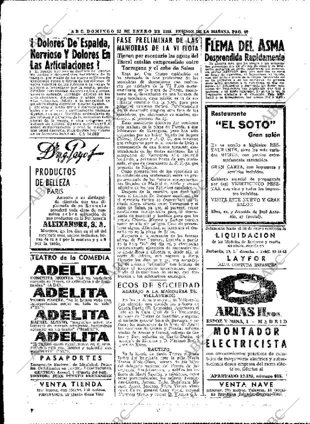 ABC MADRID 23-01-1955 página 38