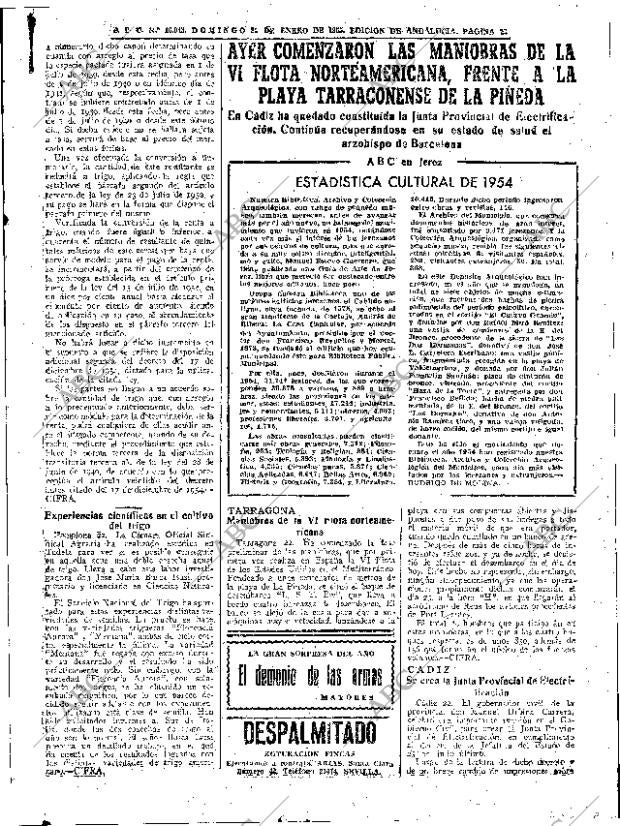 ABC SEVILLA 23-01-1955 página 23