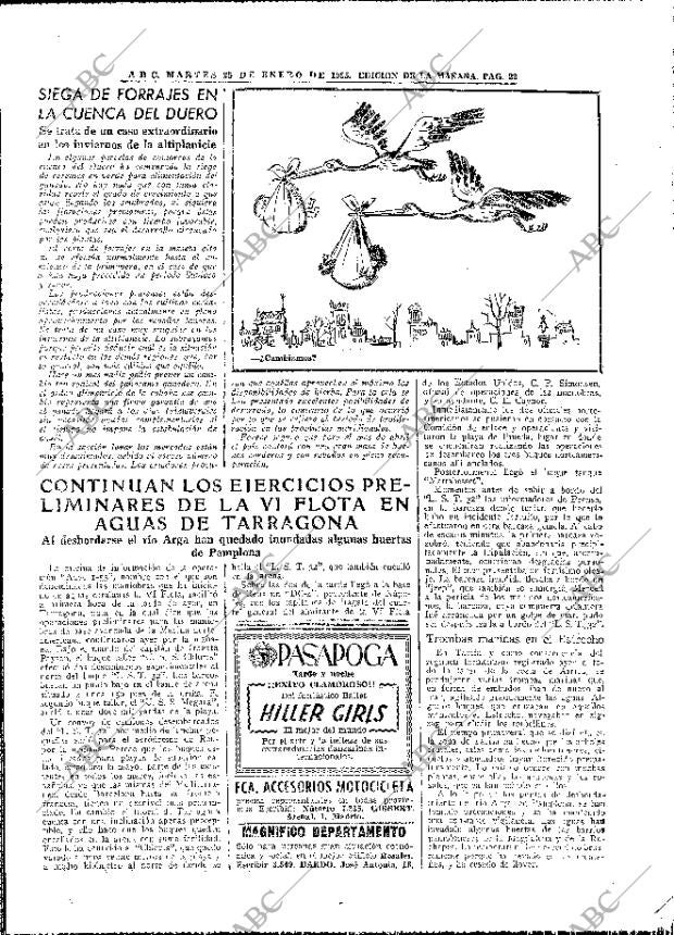 ABC MADRID 25-01-1955 página 22