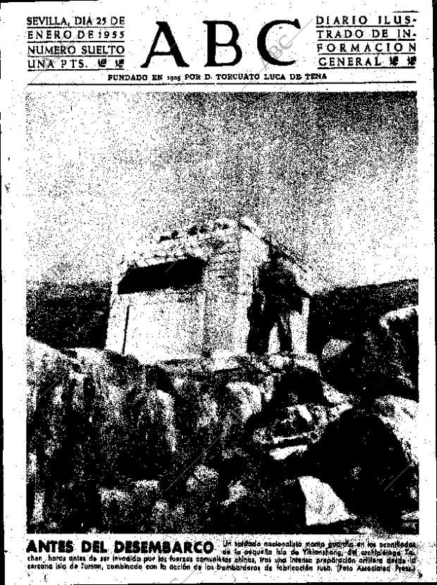 ABC SEVILLA 25-01-1955 página 1