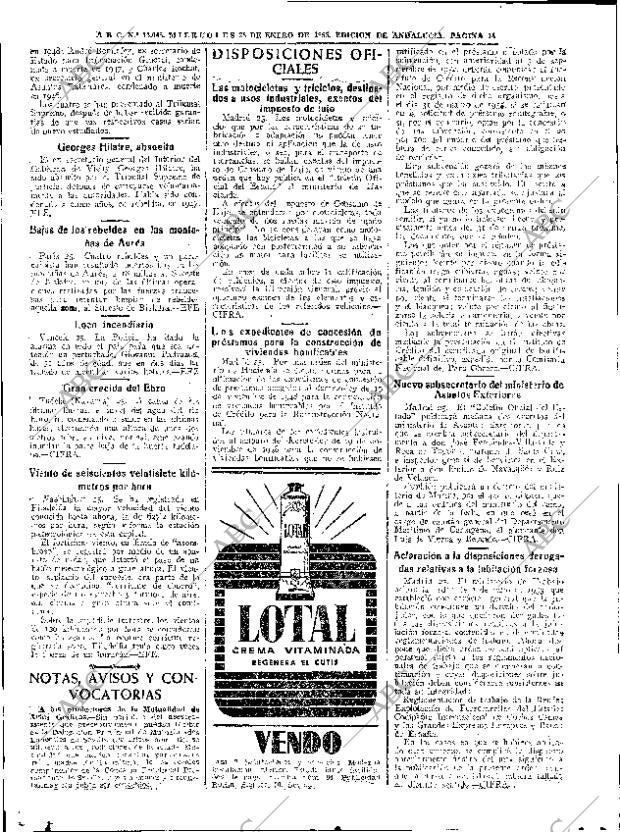 ABC SEVILLA 26-01-1955 página 14