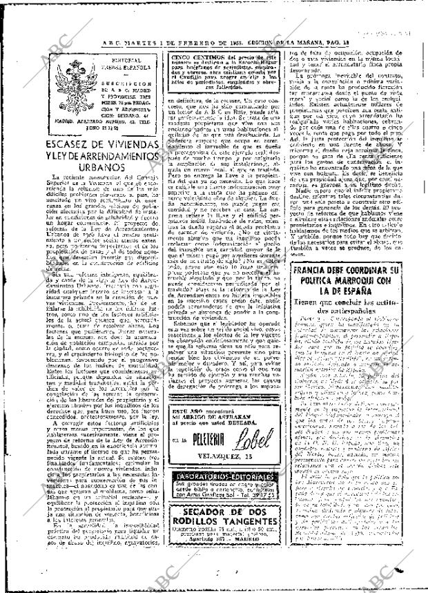 ABC MADRID 01-02-1955 página 16