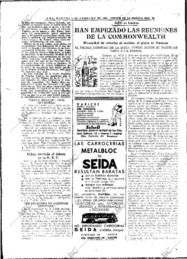 ABC MADRID 01-02-1955 página 20