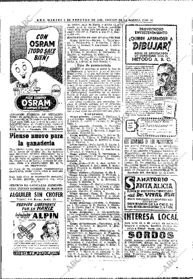 ABC MADRID 01-02-1955 página 34