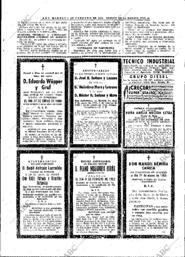 ABC MADRID 01-02-1955 página 41