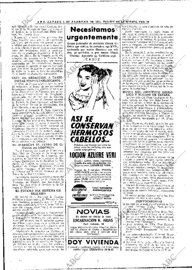 ABC MADRID 05-02-1955 página 26