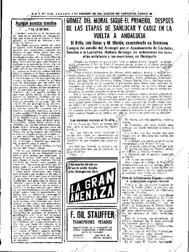 ABC SEVILLA 05-02-1955 página 23