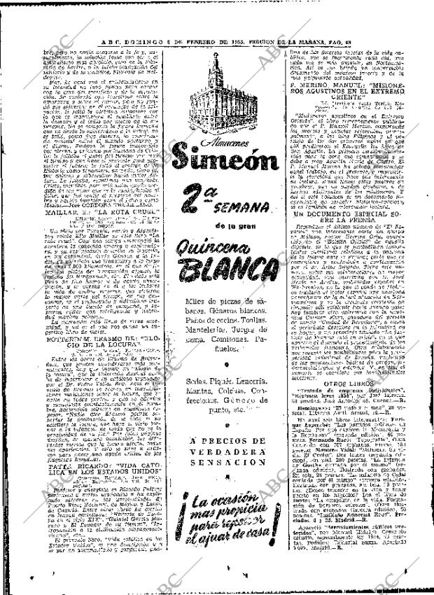 ABC MADRID 06-02-1955 página 48