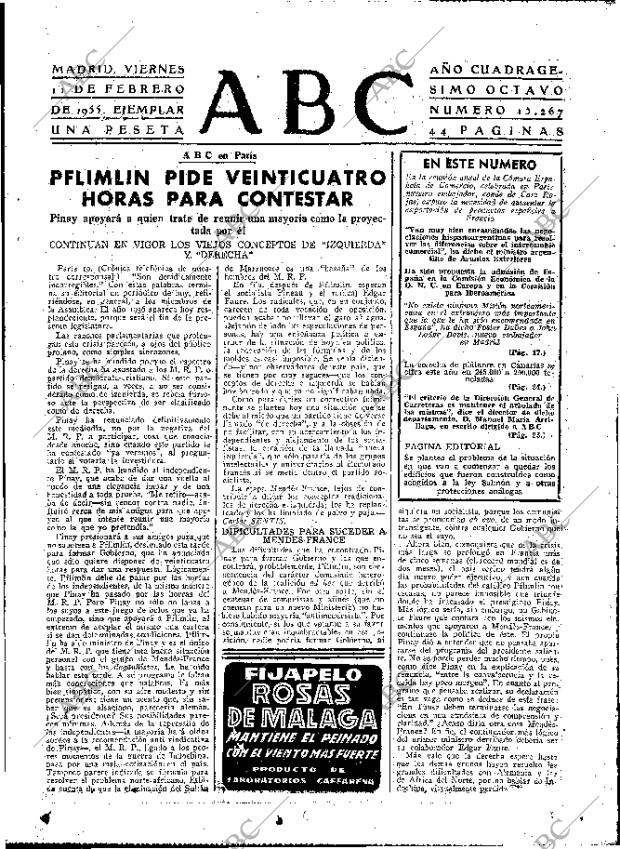 ABC MADRID 11-02-1955 página 15