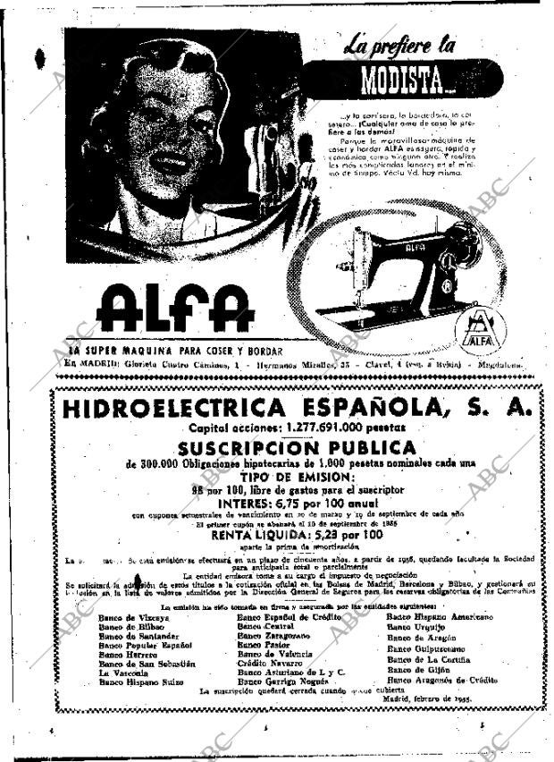 ABC MADRID 11-02-1955 página 6