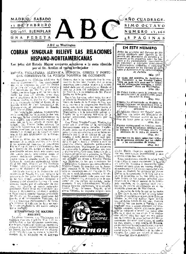 ABC MADRID 12-02-1955 página 15