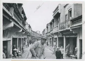 Calle principal de Quemoy, isla que, con la de Matsu, constrituye la avanzada...