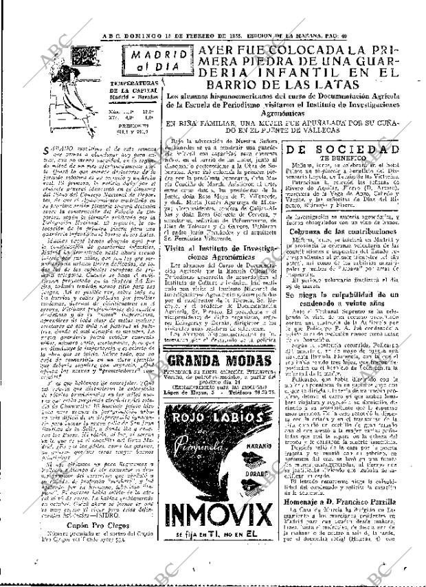 ABC MADRID 13-02-1955 página 45