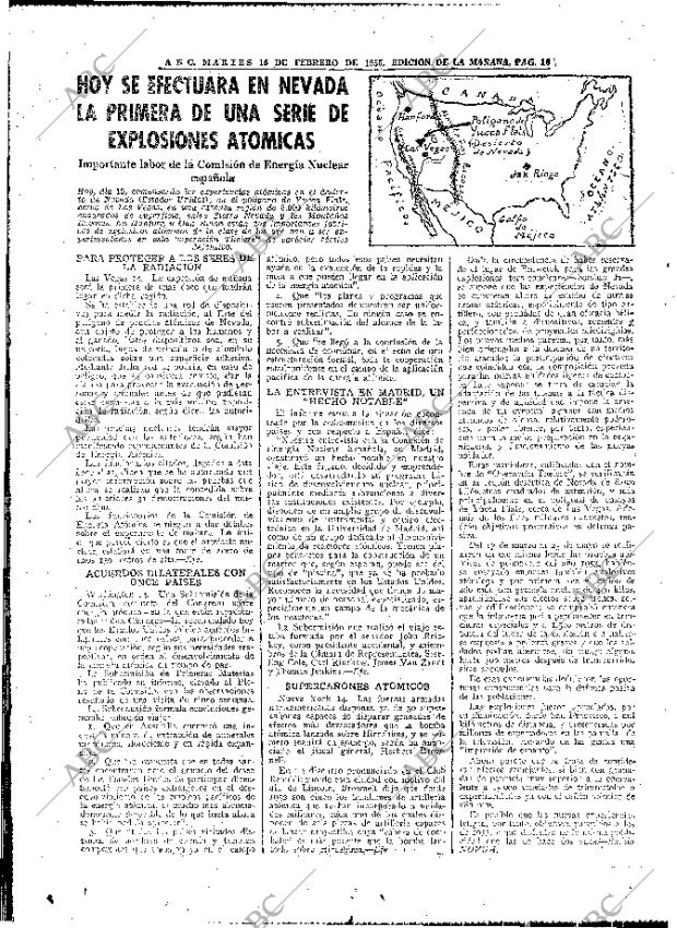 ABC MADRID 15-02-1955 página 16