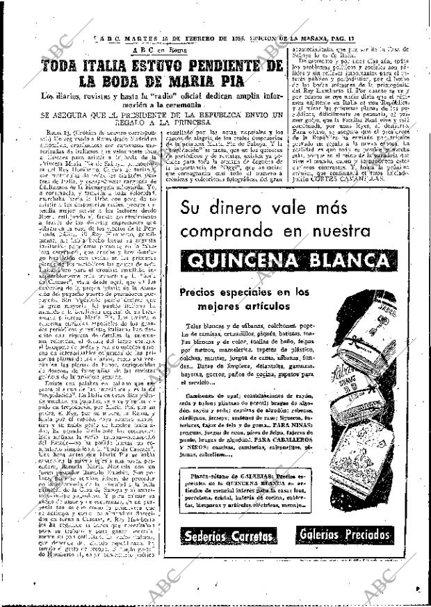 ABC MADRID 15-02-1955 página 17