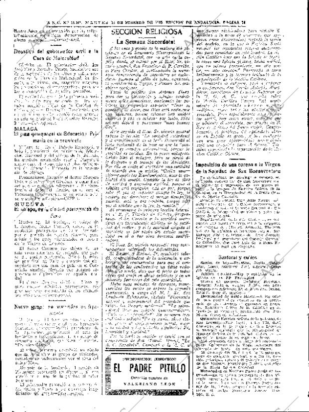 ABC SEVILLA 15-02-1955 página 14