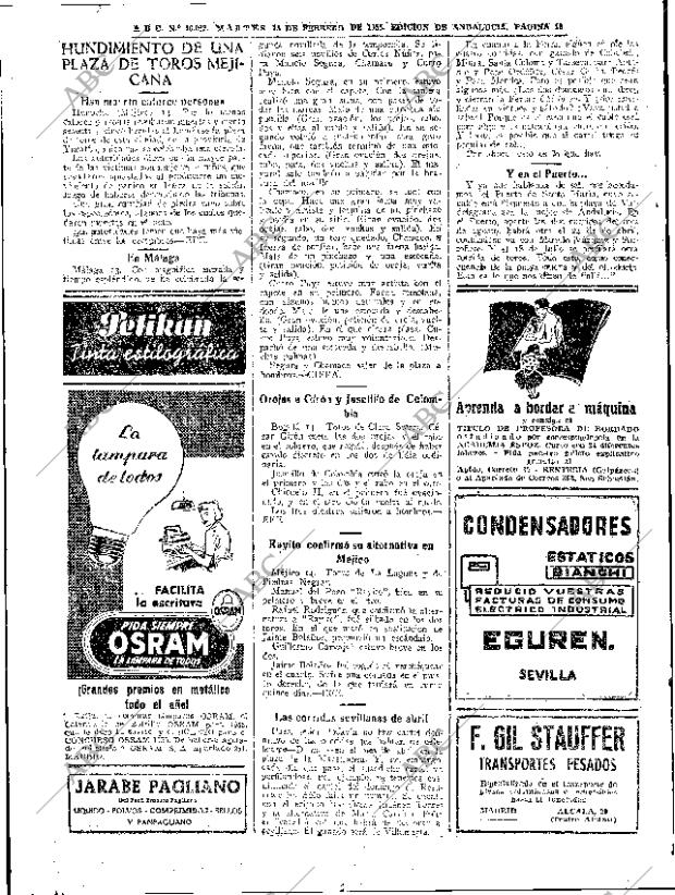 ABC SEVILLA 15-02-1955 página 18