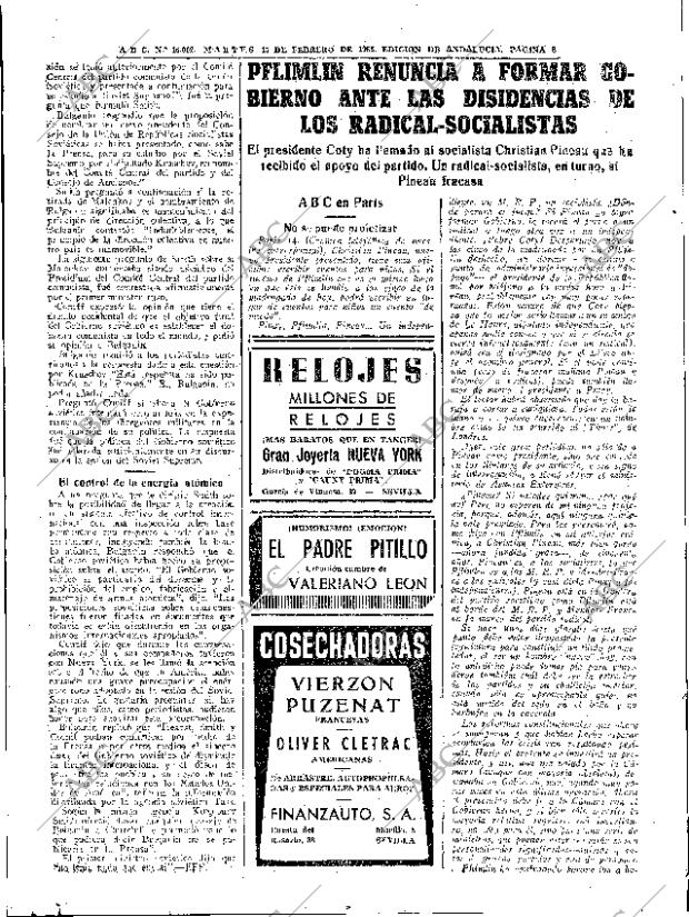 ABC SEVILLA 15-02-1955 página 8