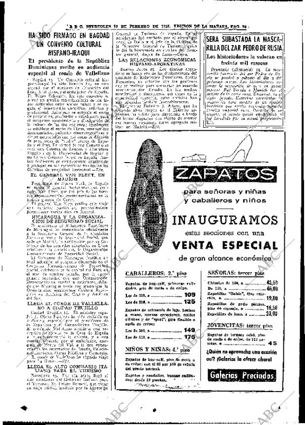 ABC MADRID 16-02-1955 página 25