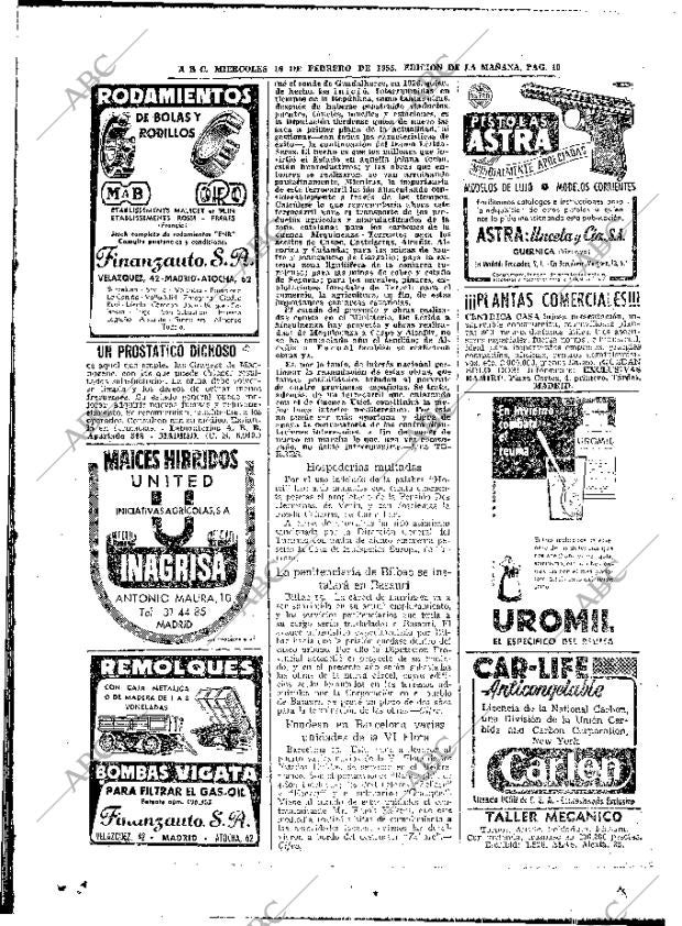 ABC MADRID 16-02-1955 página 40