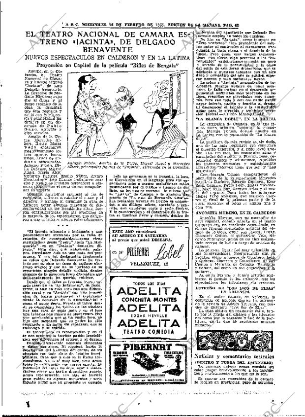 ABC MADRID 16-02-1955 página 43