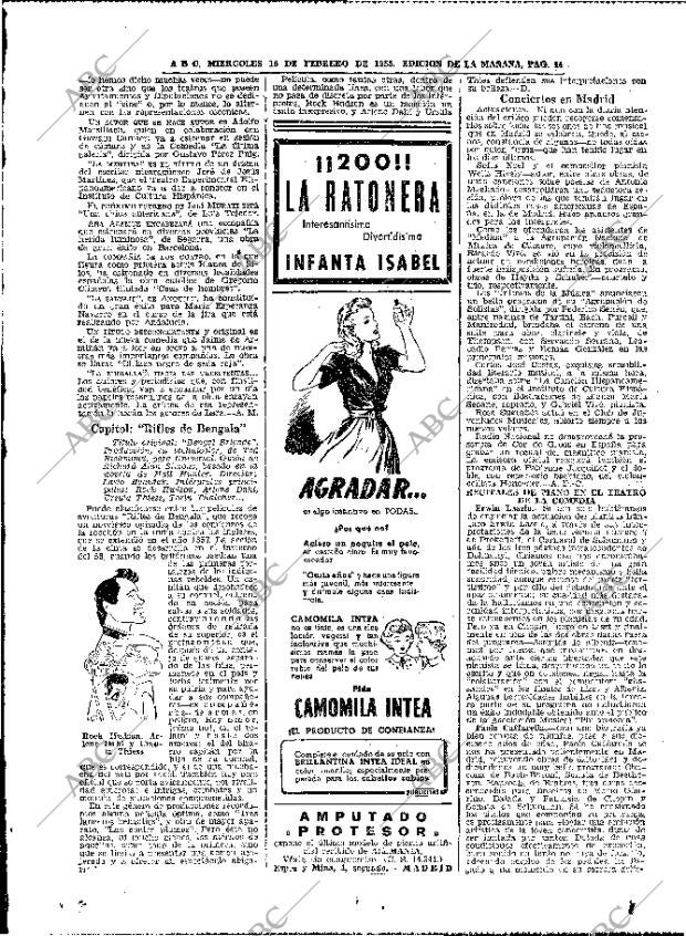 ABC MADRID 16-02-1955 página 44