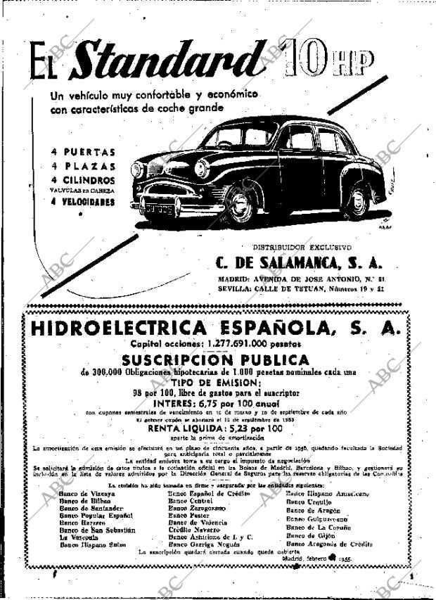 ABC MADRID 17-02-1955 página 16
