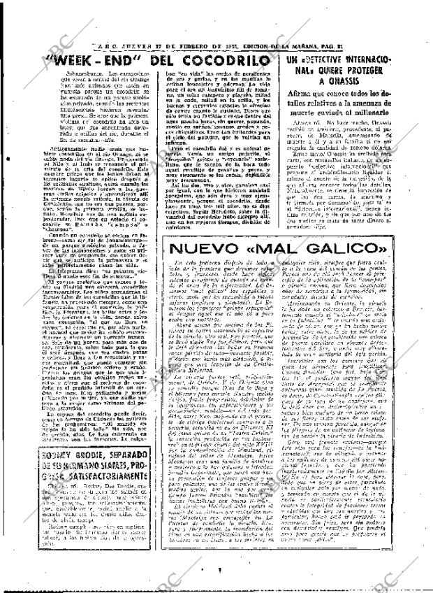 ABC MADRID 17-02-1955 página 25