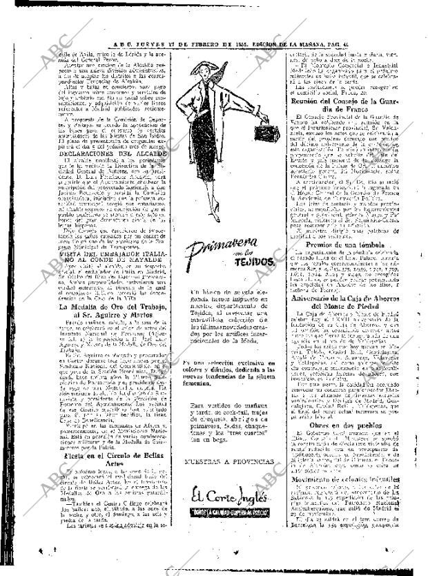 ABC MADRID 17-02-1955 página 34