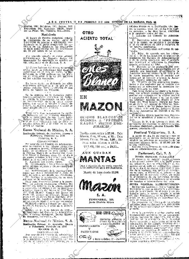 ABC MADRID 17-02-1955 página 38