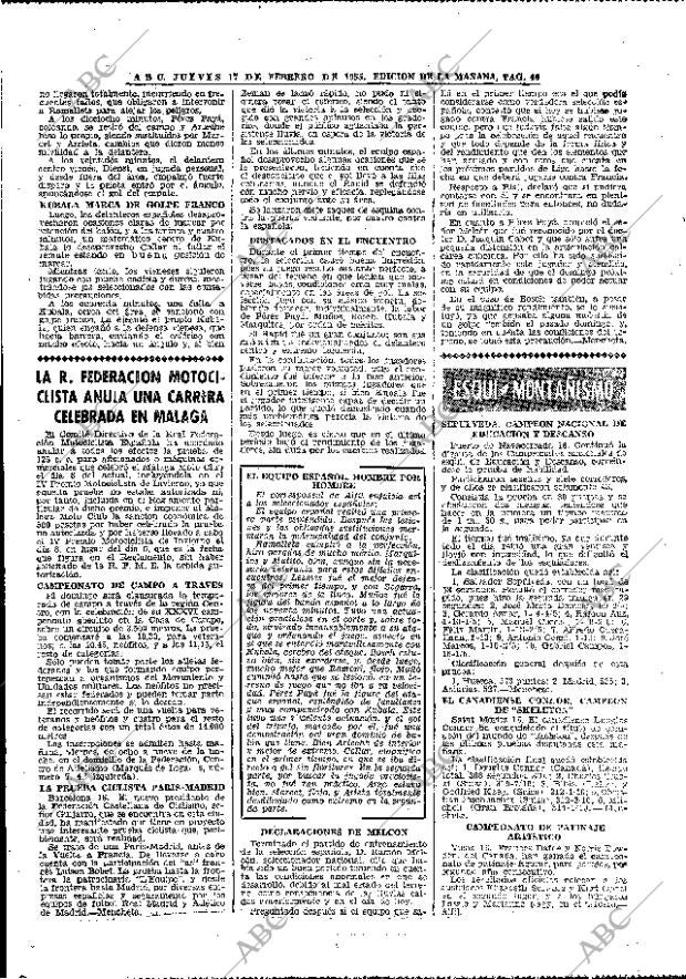 ABC MADRID 17-02-1955 página 40