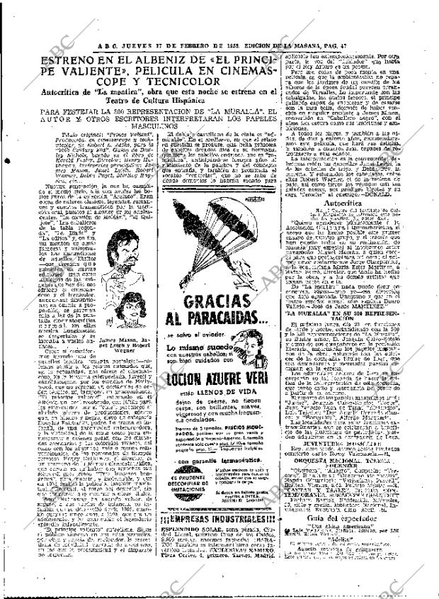 ABC MADRID 17-02-1955 página 41