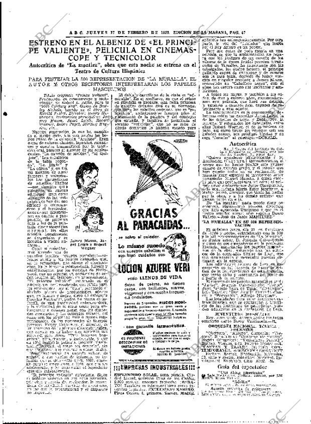ABC MADRID 17-02-1955 página 41