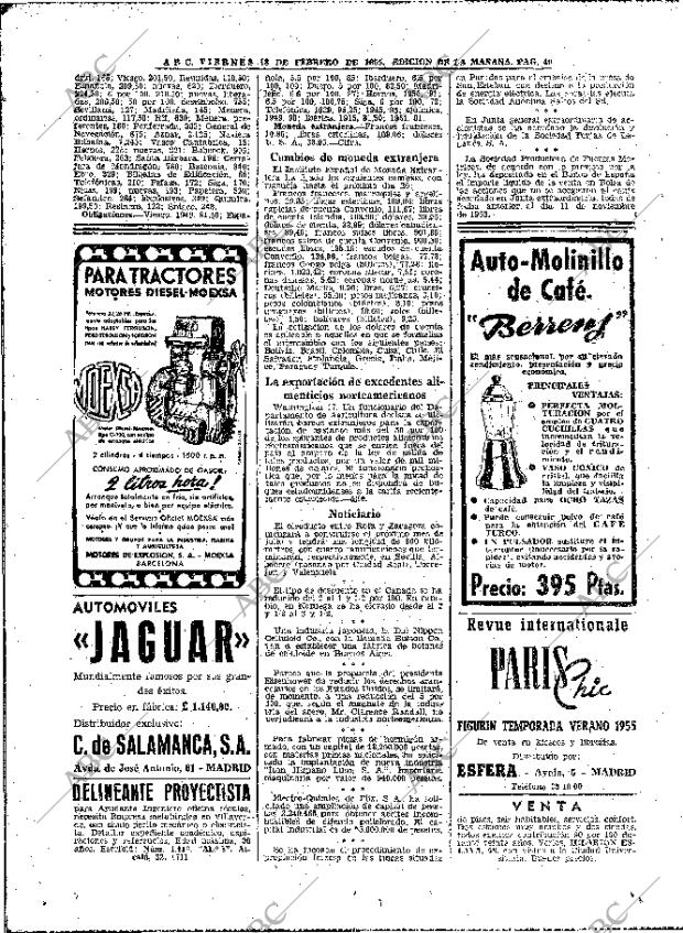 ABC MADRID 18-02-1955 página 38