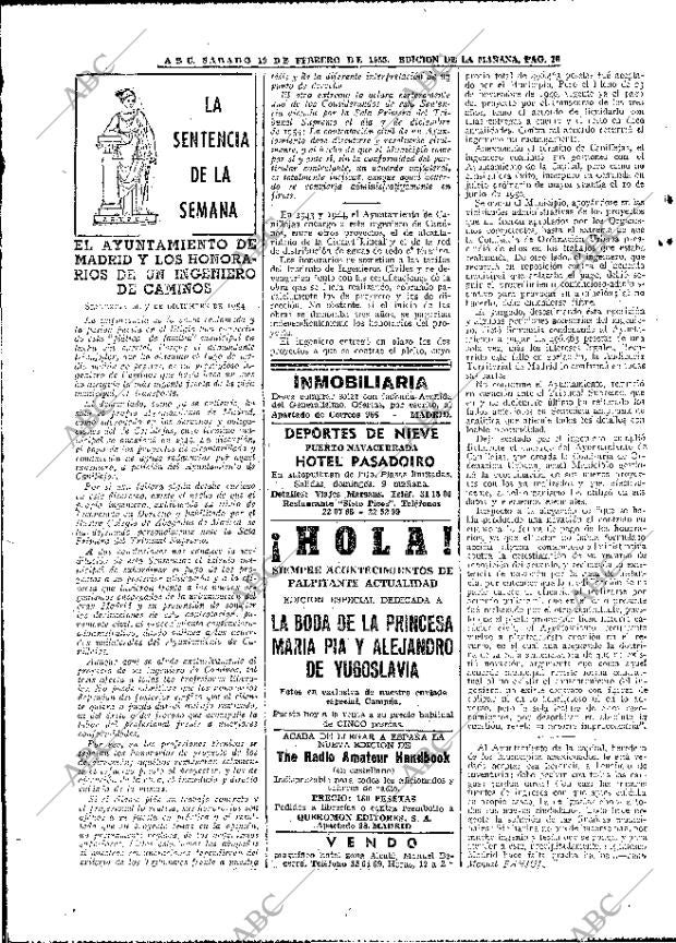 ABC MADRID 19-02-1955 página 16