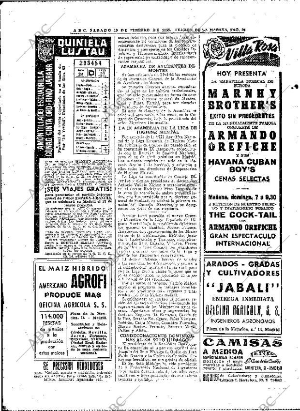 ABC MADRID 19-02-1955 página 20
