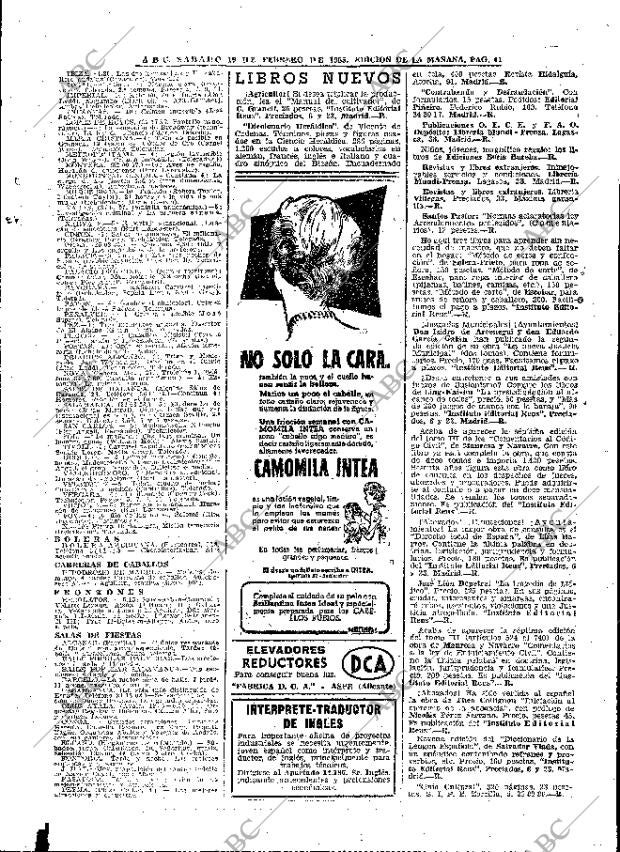 ABC MADRID 19-02-1955 página 41