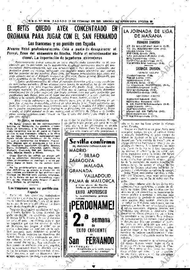 ABC SEVILLA 19-02-1955 página 23