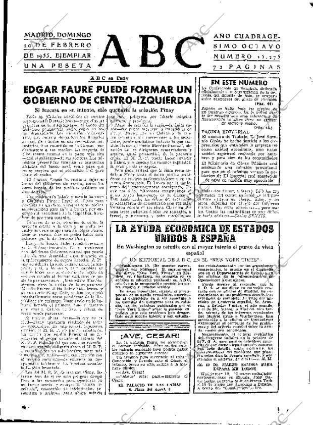 ABC MADRID 20-02-1955 página 33