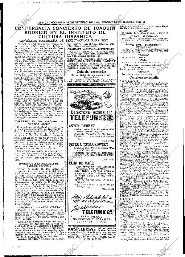 ABC MADRID 20-02-1955 página 56